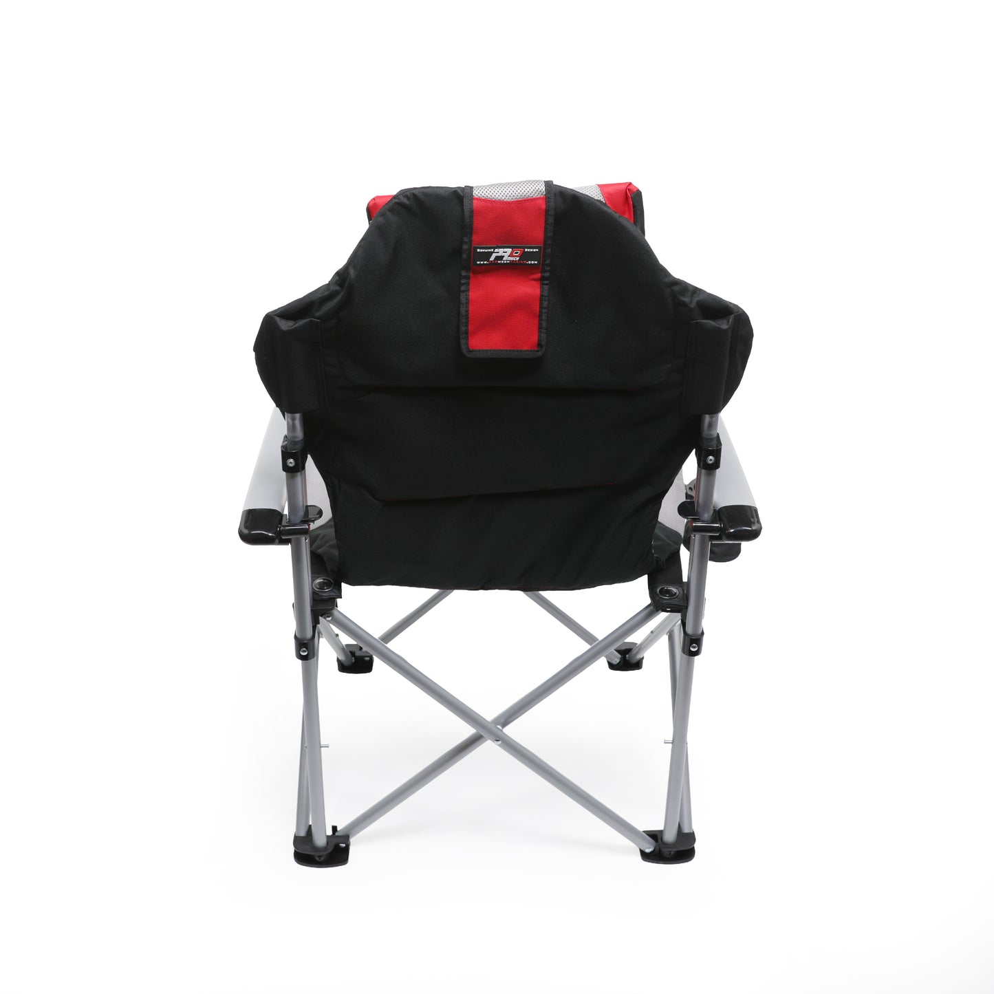 ProMech Racing Fold-Up Paddock Chair with Carry Bag - Scarlet Red