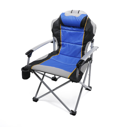 ProMech Racing Fold-Up Paddock Chair with Carry Bag - Riptide Blue