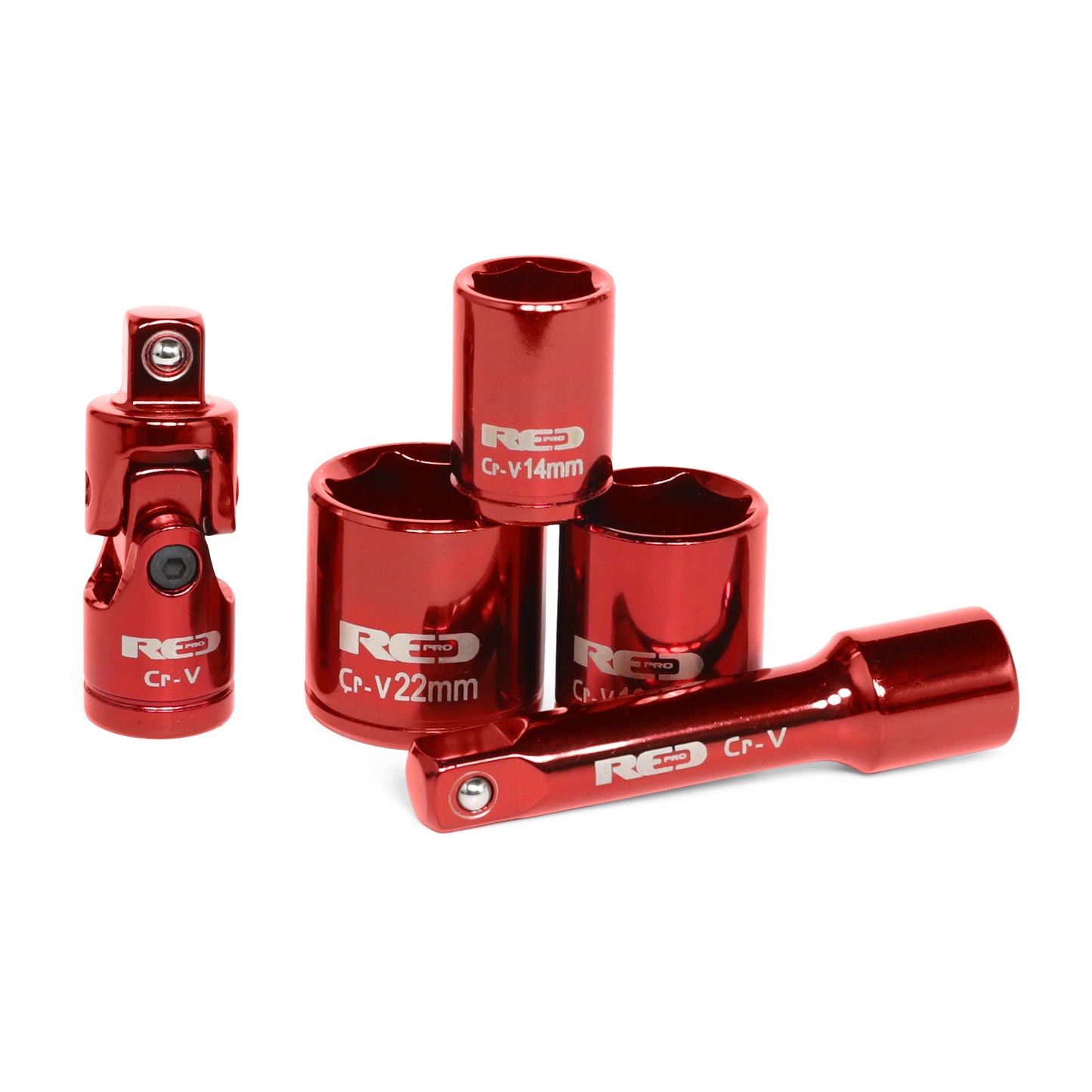 Red Pro Tools 13pc Socket Set 3/8" Drive (9.00 Series)