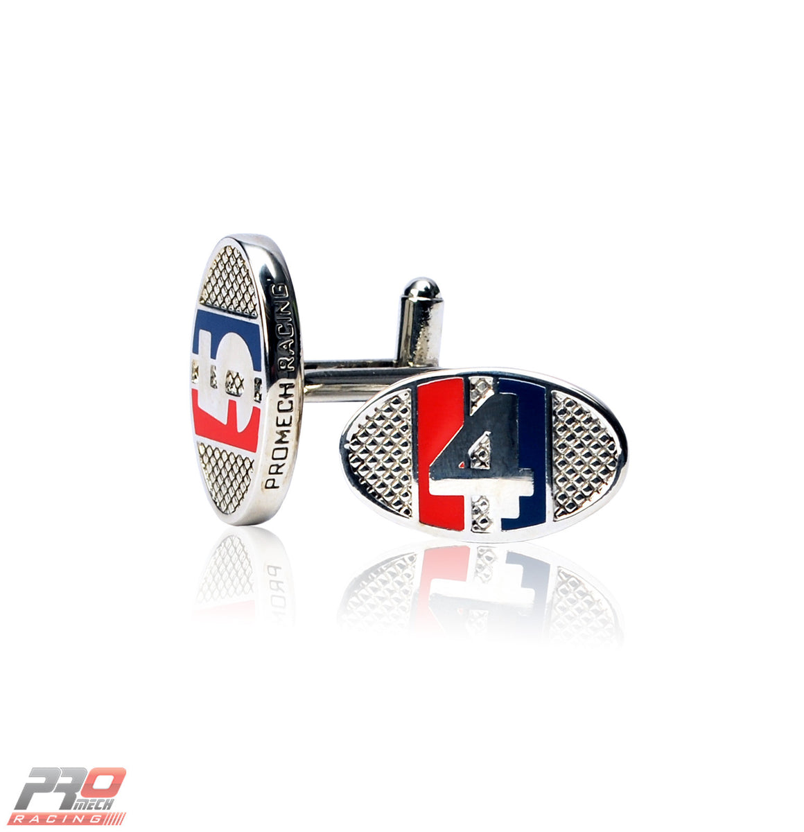 ProMech Racing Racers ID Cufflinks Red & Blue Giftbox Set Racing Sound box
