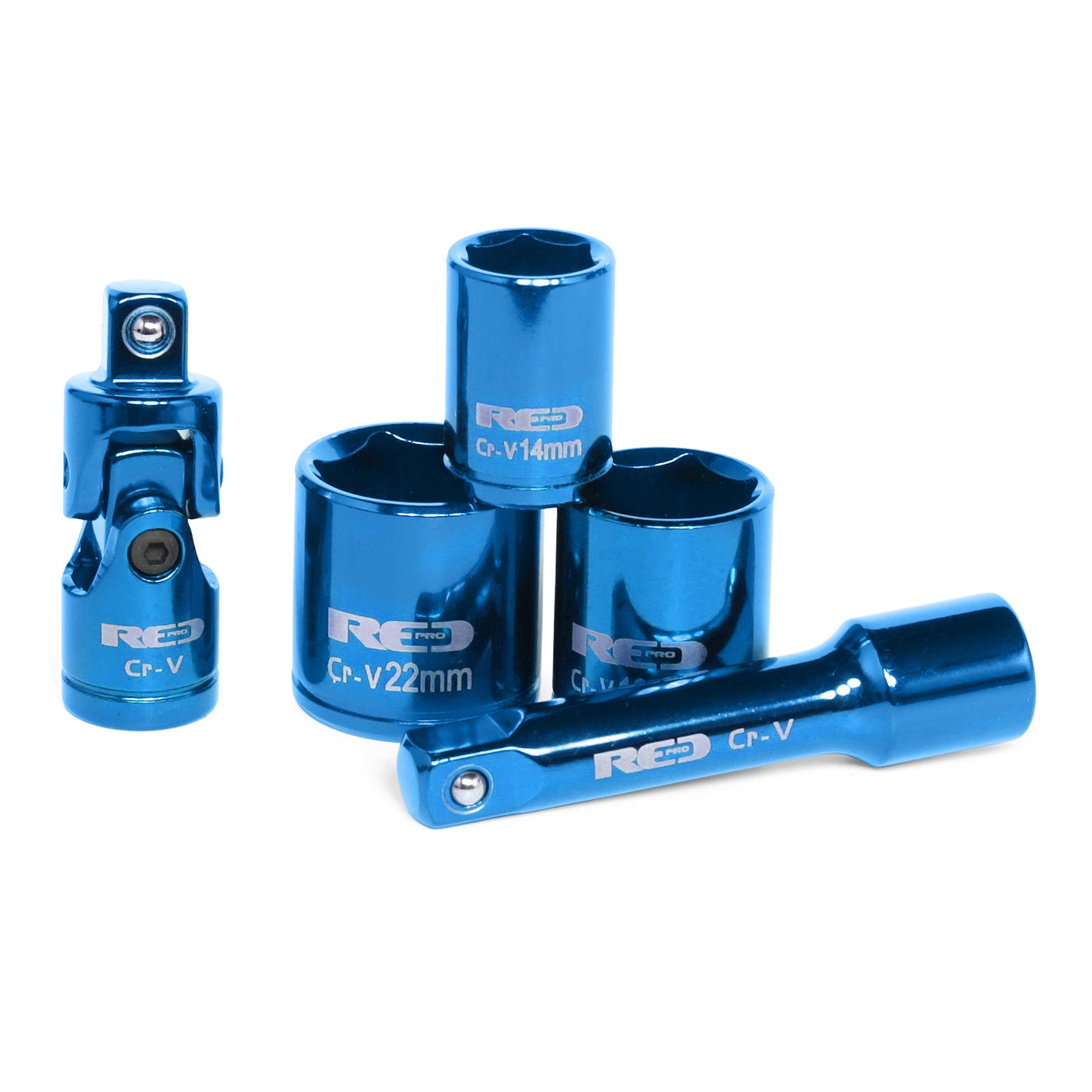 Red Pro Tools 13pc Socket Set 3/8" Drive (9.00 Series) - Blue