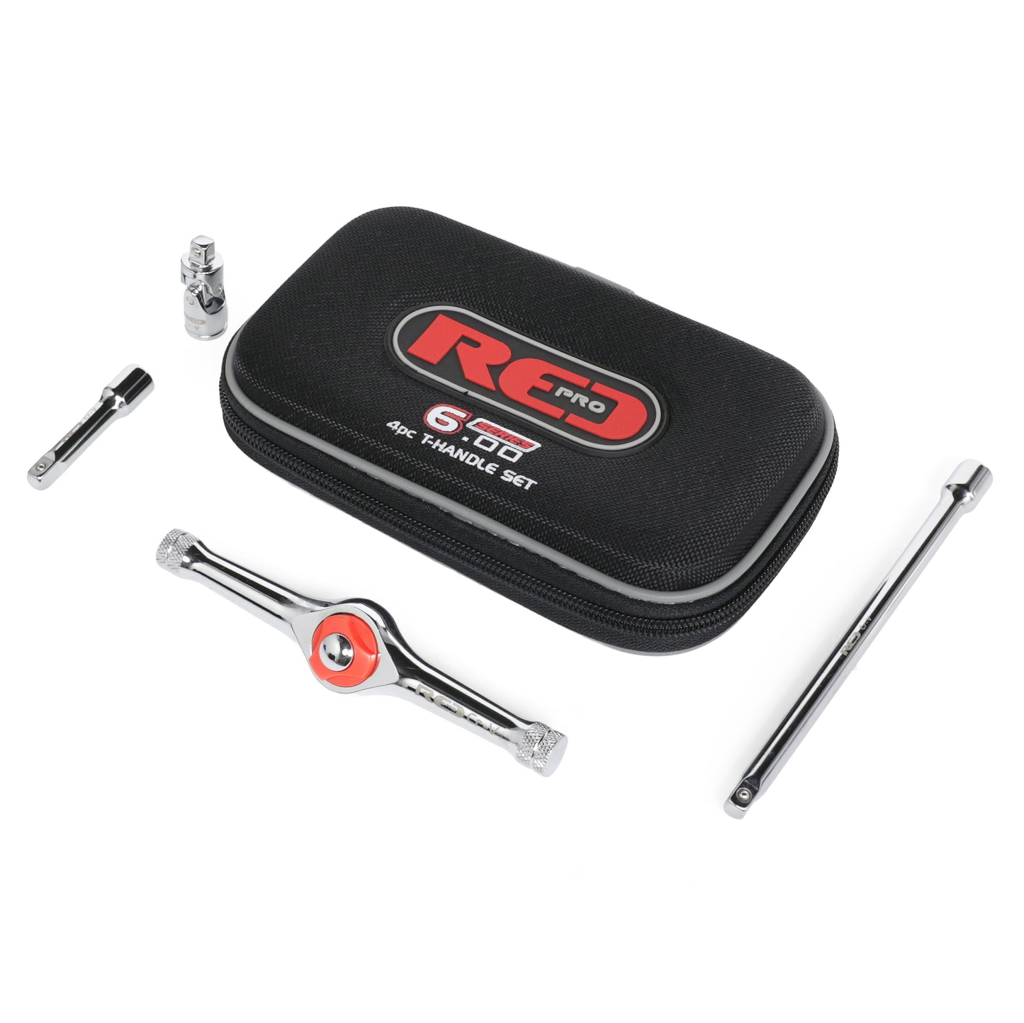 Red Pro Tools 4pc T-Handle Set 1/4" Drive (6.00 Series)