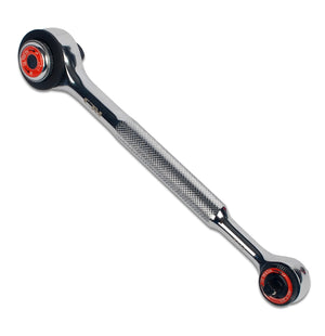 Red Pro Tools 3 in 1 Ratchet Handle 1/4" 3/8" & 1/2" Drive 