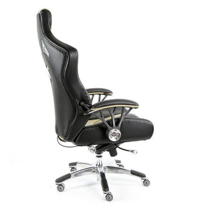 ProMech Racing Speed-998 Office Racing Chair Champagne Upholstered in Italian Leather Executive Office Chair Ergonomics E-Sports