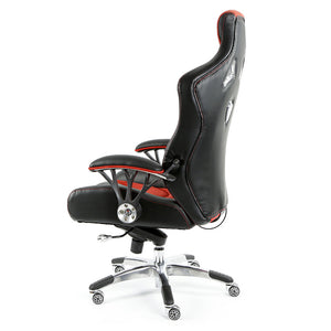 ProMech Racing Speed-998 Office Racing Chair Upholstered in Black & Crimson Executive Office Chair Designer Office Racing Chair Ergonomics E-Sports