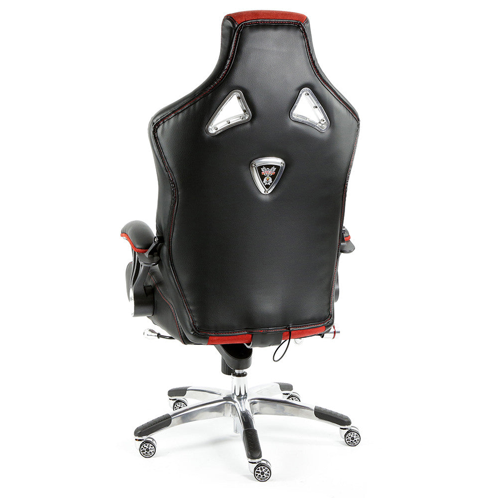 ProMech Racing Speed-998 Office Racing Chair Upholstered in Black & Crimson Executive Office Chair Designer Office Racing Chair Ergonomics E-Sports