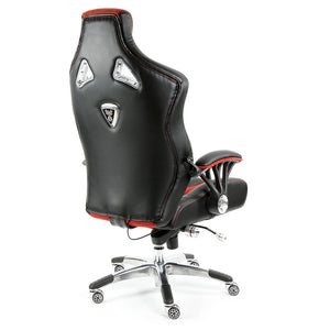 ProMech Racing Speed-998 Office Racing Chair Upholstered in Black & Crimson Executive Office Chair Designer Office Racing Chair Ergonomics E-Sports