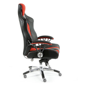 ProMech Racing Speed-998 Office Racing Chair Upholstered in Black & Crimson Executive Office Chair Designer Office Racing Chair Ergonomics E-Sports