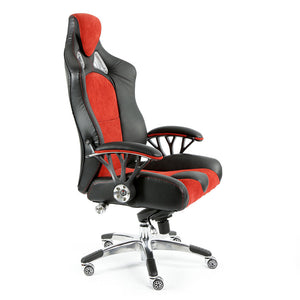 ProMech Racing Speed-998 Office Racing Chair Upholstered in Black & Crimson Executive Office Chair Designer Office Racing Chair Ergonomics E-Sports