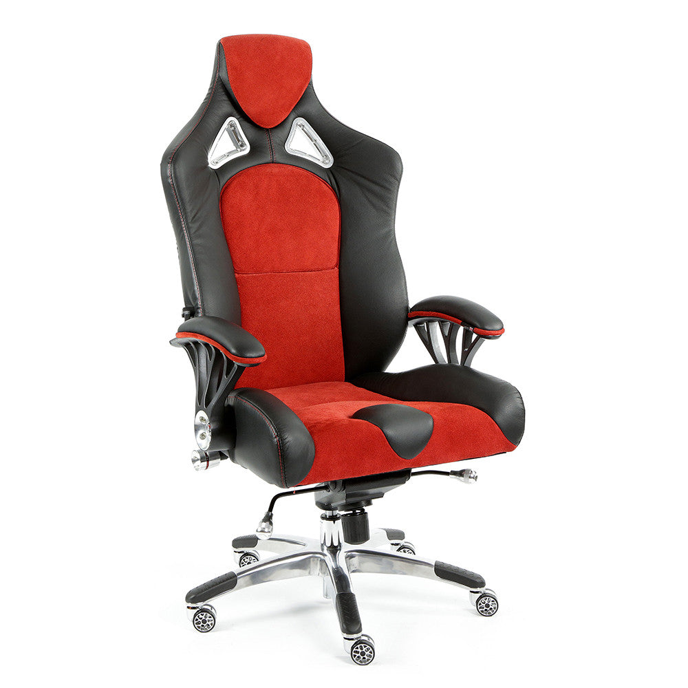 ProMech Racing Speed-998 Office Racing Chair Upholstered in Black & Crimson Executive Office Chair Designer Office Racing Chair Ergonomics E-Sports