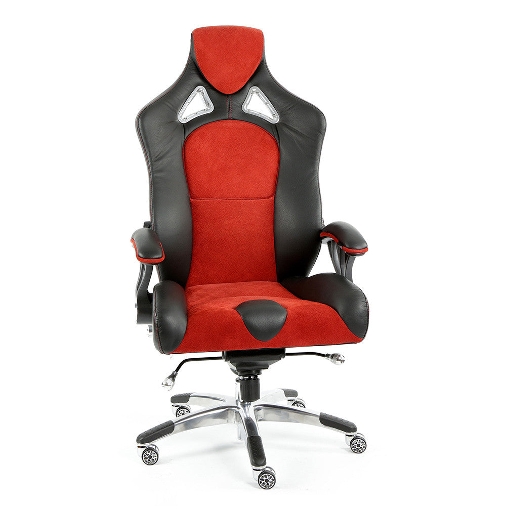 ProMech Racing Speed-998 Office Racing Chair Upholstered in Black & Crimson Executive Office Chair Designer Office Racing Chair Ergonomics E-Sports