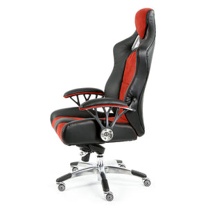 ProMech Racing Speed-998 Office Racing Chair Upholstered in Black & Crimson Executive Office Chair Designer Office Racing Chair Ergonomics E-Sports