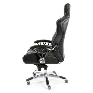 ProMech Racing Speed-998 Office Racing Chair Shadow Alcantara Italian Leather Executive Office Chair Bucket Seat Computer Chair Gaming Chair