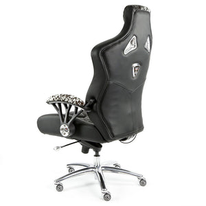 Speed-998 Office Racing Chair Black Cowhide Executive Chair Ergonomics