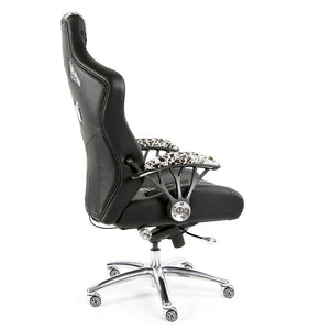 Speed-998 Office Racing Chair Black Cowhide Executive Chair Ergonomics