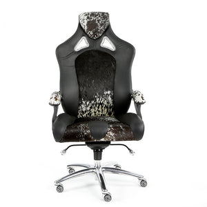 Speed-998 Office Racing Chair Black Cowhide Executive Chair Ergonomics