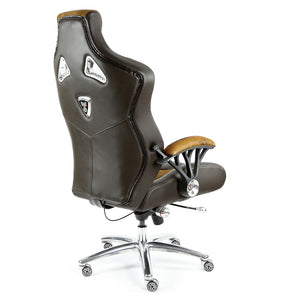 ProMech Racing Speed-998 Office Racing Chair Brown Cowhide