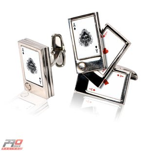 ProMech Racing "Aces Playing Cards" Cufflinks Racing Sound Box Set