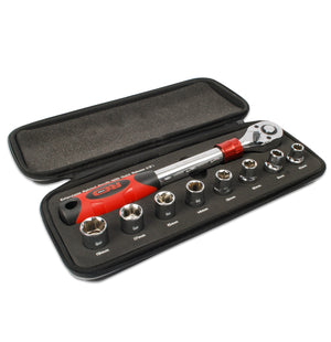 Red Pro Tools Extendable Ratchet Chrome Vanadium