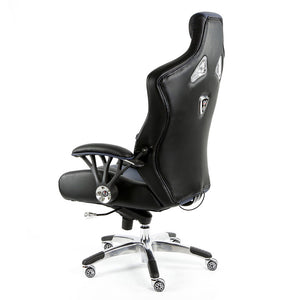 ProMech Racing Speed-998 Office Racing Chair Imperial Blue Upholstered in full Italian Leather Speed998 Designer Office Racing Chair Bucket Seat