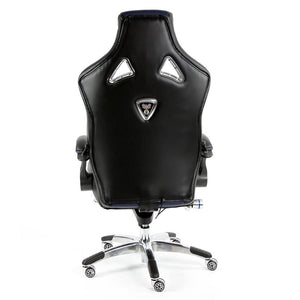 ProMech Racing Speed-998 Office Racing Chair Imperial Blue Upholstered in full Italian Leather Speed998 Designer Office Racing Chair Bucket Seat