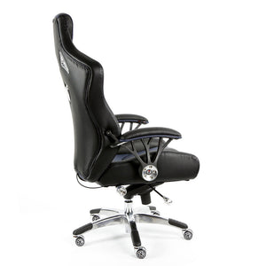 ProMech Racing Speed-998 Office Racing Chair Imperial Blue Upholstered in full Italian Leather Speed998 Designer Office Racing Chair Bucket Seat